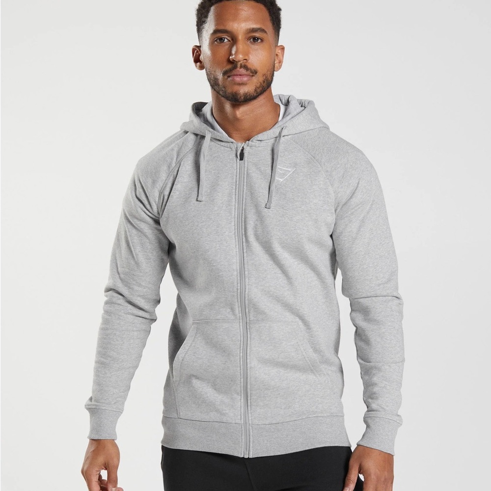Gymshark Gray Zip-Up Hoodie